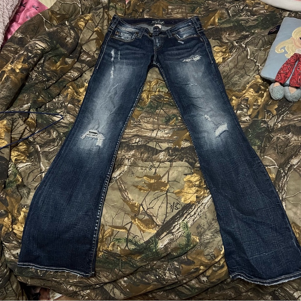 Perfect y2k bootcut flares silver jeans